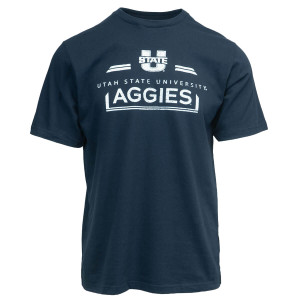 Utah State University Aggies U-State Navy Short-Sleeve T-Shirt